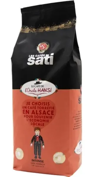 Sati Hansi Intense 1kg / Zrnková káva / 100% Arabica / tmavé praženie (100002141524)