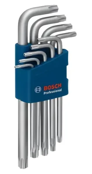 BOSCH 9dielna sada kľúčov TORX / TX 10-50 mm / oceľ S2 (1600A01TH4)