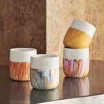 Royal Copenhagen Porcelánový hrnček Fluted Contrast Marble Ocean 350 ml