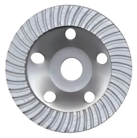 Forte Tools Diamantový brúsny kotúč črepníkový Turbo 125x22,23 mm / Brúsny kotúč / Diamantový / Turbo (125TDCW)
