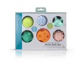 Infantino Loptičky s textúrami Super Soft 6 ks