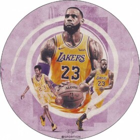 Jedlý papier LeBron James Lakers 19,5 cm - Pictu Hap - Pictu Hap