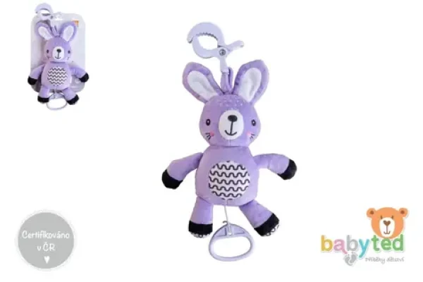BABYTED Plyšový zajačik s hracím strojčekom