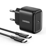 Ugreen CD250 USB-C čierna / kábel USB-C do USB-C / 2m (50581B)