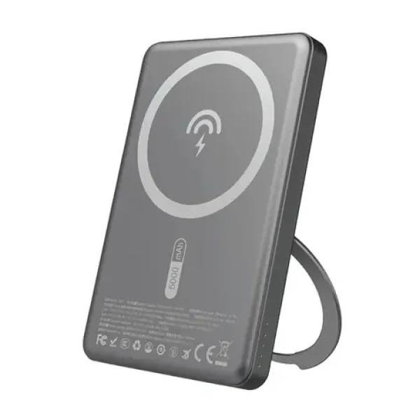 Dudao K28S 5000mAh šedá / Powerbanka / USB-C / MagSafe / Stojanček / 20W (188206)