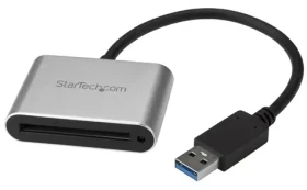 StarTech čítačka CFast kariet USB-A čierna/strieborná / Čítačka pamäťových kariet / CFast 2.0 / USB 3.2 Gen 1 / hliník (CFASTRWU3)