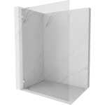 MEXEN/S - Lunar L Sprchová zástena WALK-IN ľavá 50 x 200, transparent 8 mm, nikel kartáčovaný 830L-050-000-97-00-L