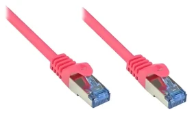 Good Connections Cat.6A S/FTP magenta / Patch kábel / RJ-45 / 2 m / 500 MHz / 10 Gbit/s (8060-H020M)