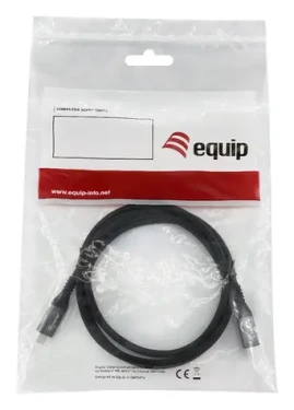 Equip USB4 Gen 3 čierna / Kábel USB-C / 40 Gbps / PD 240W / 2 m (128383)
