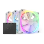 NZXT F120 RGB Triple Pack biela / Ventilátor / 3x 120mm / Fluid Dynamic Bearing / 27.5 dB @ 1800 RPM / 50.18 CFM (RF-R12TF-W1)