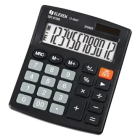 Eleven SDC-812NR čierna / Kalkulačka / stolný / 12miestna / duálne napájanie (SDC-812NR)