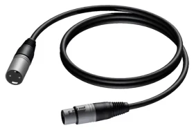 Procab XLR prepojovací kábel / XLR (M) - XLR (F) / 0,5 m (1KPBA136)
