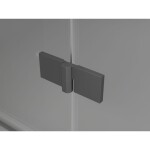 MEXEN/S - Lunar L sprchový kút dvere krídlové pravá 75 x 70, transparent, grafit metal 834L-075-070-95-00-P