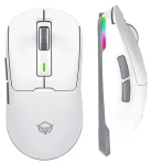 Meetion GW24 biela / Herná myš / optická / 8000 DPI / Tri-Mode / RGB (GW24)