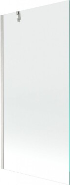 MEXEN/S - Next vaňová zástena FIX 90 x 150, transparent, nikel kefovaná 895-090-000-00-00-97