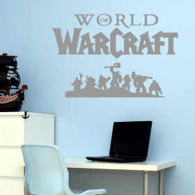 Veselá Stena Samolepka World of Warcraft Farba: šedá, Veľkosť: 100 x 66 cm