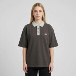 Tričko Playboy x FTSHP Short Sleeve Polo Dark Grey M