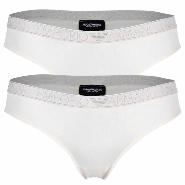 Dámske nohavičky 2PACK 163334 3F223 09210 ecru Emporio Armani