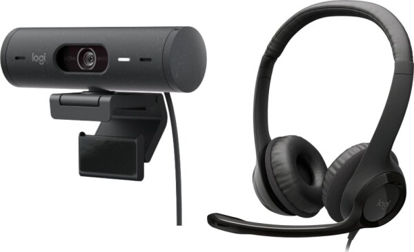 Logitech Brio 500 Graphite (960-001422) + H390 (981-000406)