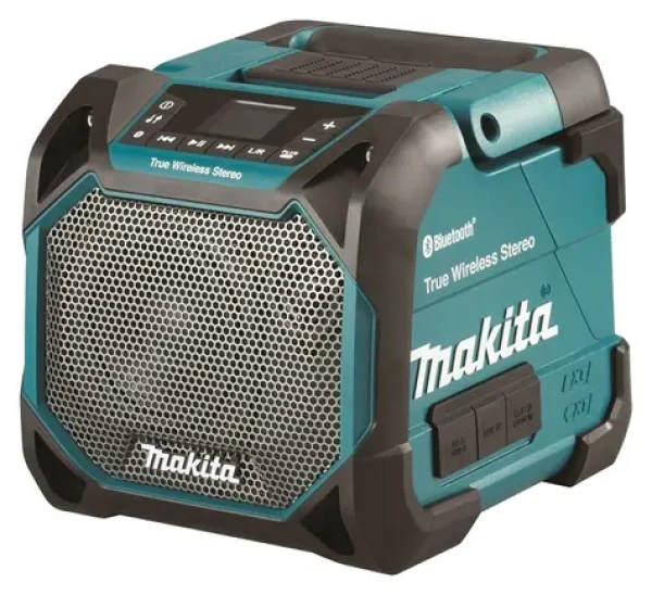 Makita DMR 203 / Aku stavebný reproduktor / Bluetooth 5.0 / 3.5 mm jack / IP65 / bez aku (DMR203)