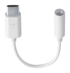 Cellularline Music Enabler Adaptér z konektora USB-C na 3.5 mm jack biela (MUSICENABLERTYPECW)