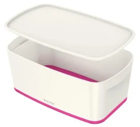 Leitz MyBox Wow Úložný box s vekom veľkosť S bielo-ružová (52291023)