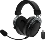 Genesis Toron 706 čierna / Herné slúchadlá s mikrofónom / Bluetooth / USB-C / Otočné ovládanie / 1500 mAh (NSG-2340)