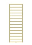 HOPA - Kúpeľňový radiátor PERTH zlatá farba - Farba radiátora - Zlatá, Rozmer radiátora - 250 × 940 mm, výkon 236 W, Typ pripojenia - Stredové 50 mm RADPER251084SP