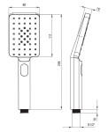 DEANTE - Therm chróm - Sprchový stĺp, s vaňovou batériou, termostat NAC_01HT