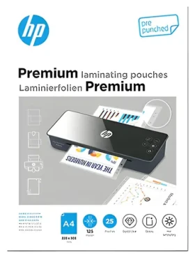 HP 9122 / Laminovacie fólie / A4 / lesklá / s dierovaním / 0,08 mm / 25 ks (9122)
