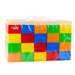 Mamido Súprava veľkých farebných stavebných kociek vo vrecku 28,5 x 9 x 9 cm 20 kusov