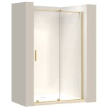 REA/S - Sprchové Dvere Montana 130 Gold brush KPL-K6400