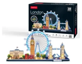 Puzzle 3D City Line Londýn LED