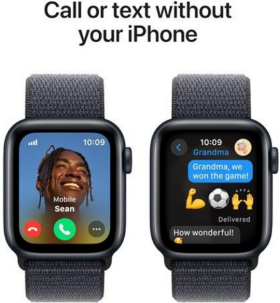Apple Watch SE2 (2024) GPS 40mm Midnight Aluminium Case with Sport Loop - Midnight