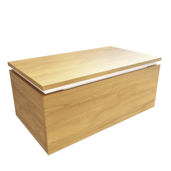 Kúpeľňová skrinka s krycou doskou SAT Feel 80x30x46 cm medový dub mat SATFEEL80DMDBEZ SATFEEL80DMDBEZ