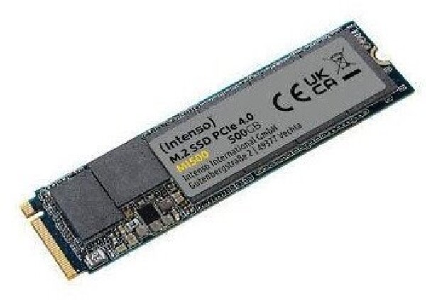 Intenso SSDINTENSOMI500500GBM.2NVMe3D NANDWrite speed 4000 MBytes/secRead speed 5300 MBytes/sec4mmTBW 300 TBMTBF 1500000 hours3836450 3836450 (4034303033959)