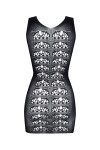 Dámske erotické šaty Paola - BEAUTY NIGHT FASHION černá S/L