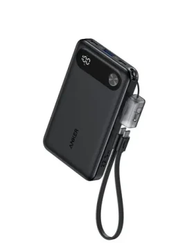Anker 10000mAh Powerbanka čierna / 22.5W / 2x USB-C / 1x USB-A / 1x Lightning (A1257G11)