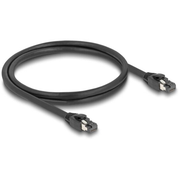 Delock 80233 RJ45 sieťové káble, prepojovacie káble CAT 8.1 S/FTP 1.00 m čierna 1 ks; 80233