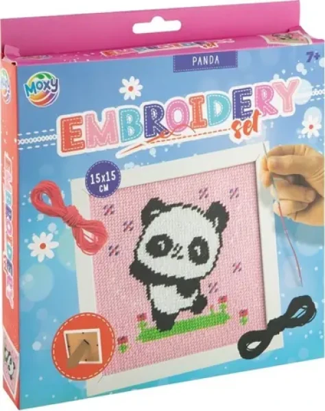 MOXY Vyšívanie krížikovým stehom Panda