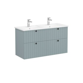 Kúpeľňová skrinka s umývadlom VitrA Root 120x67x46 cm zelená mat ROOTG120GINTS ROOTG120GINTS