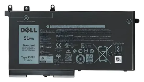 DELL Batéria pre notebook 51Wh (93FTF) / Batéria / 3-článková / Li- ION / 4100 mAh (93FTF)