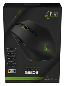 MediaRange čierna / Herná myš / optická / 5000 DPI / 8 tlačidiel / USB-A / RGB LED (MRGS203)