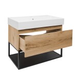 Kúpeľňová skrinka s umývadlom SAT B-WAY 59x30x45 cm dub mat BWAY60OAKFU2 BWAY60OAKFU2
