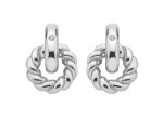 Hot Diamonds Elegantné strieborné náušnice s diamantmi Willow DE804