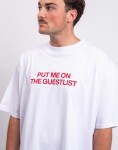 Monkey Studios Tričko Put Me On The Guestlist white/red L