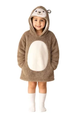 Cozy Noxxiez CH309 Ježko - hrejivá televízna mikinová deka s kapucňou pre deti 3 - 6 rokov (20-CH309)