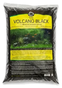 Rataj Volcano Black / Akvarijný substrát / čierny / 8 l / zrnitosť 2-5 mm (7881-5211)
