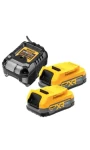 DeWalt DCB1102E2 / Sada akumulátorov s nabíjačkou / 2x Aku 1.7 Ah (DCB1102E2)