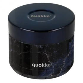 Quokka Whim Food Jar 0.36 l black marble / Termoska na jedlo / nerezová oceľ (Q40101)